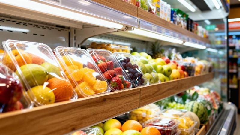 新鲜水果陈列柜图片