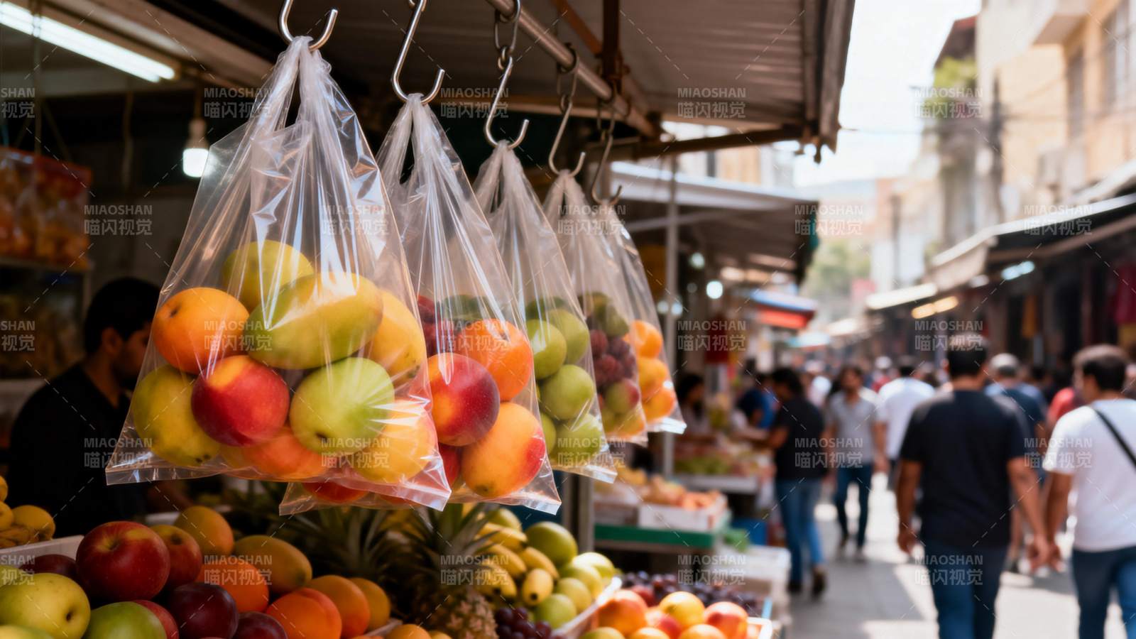 水果市场一角图片
