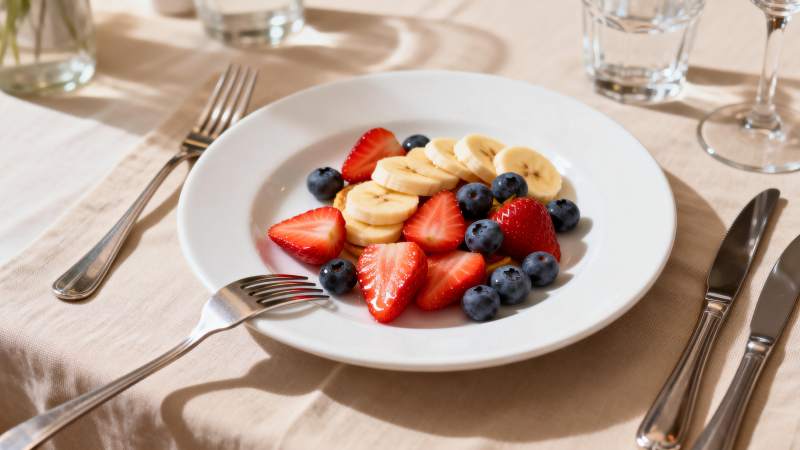 水果拼盘早餐图片