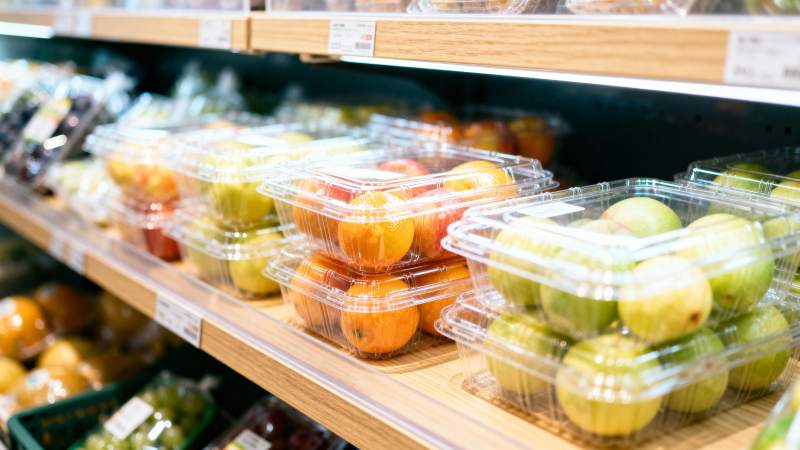 超市水果陈列区图片