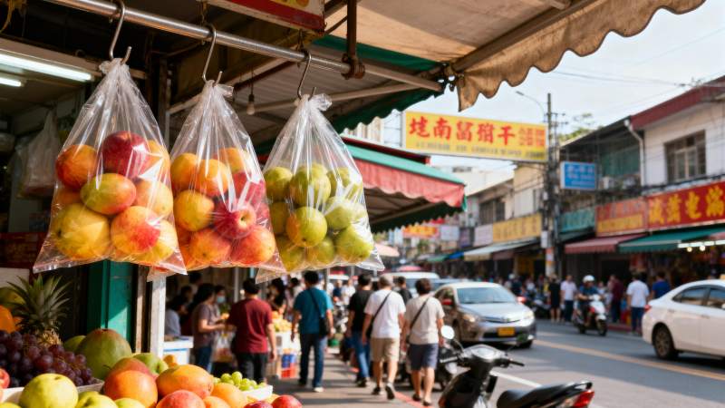 街市水果摊图片