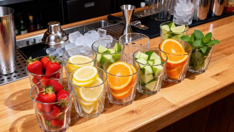 水果杯饮品摆拍图片