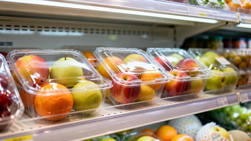 超市水果陈列柜图片