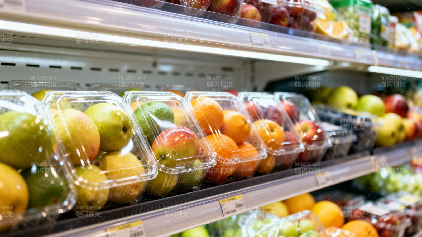 超市水果陈列图片
