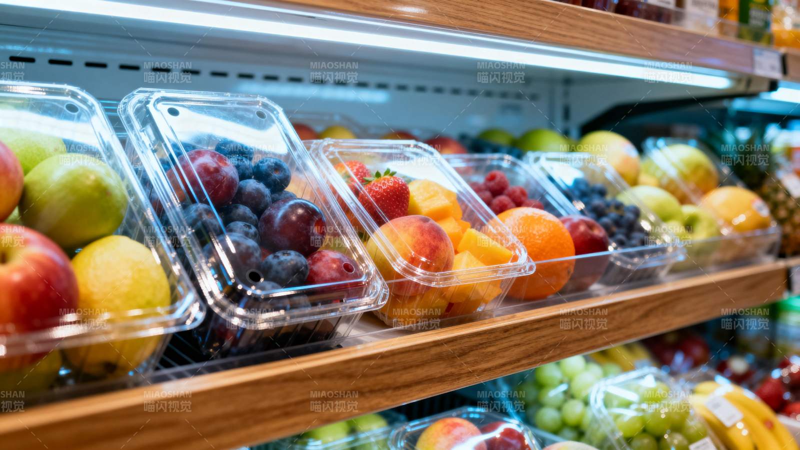 新鲜水果陈列架图片