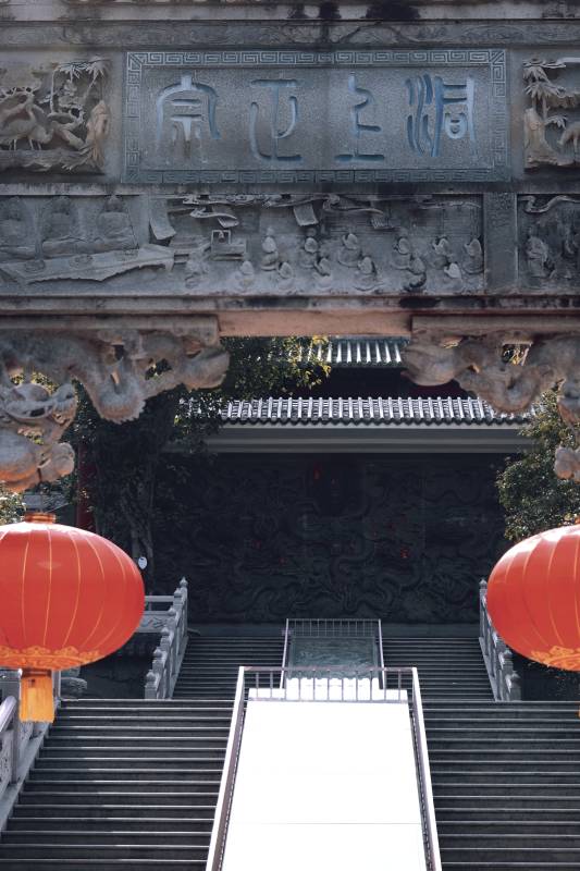 炯上正宗古庙门图片