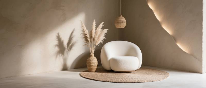 简约现代客厅一角图片