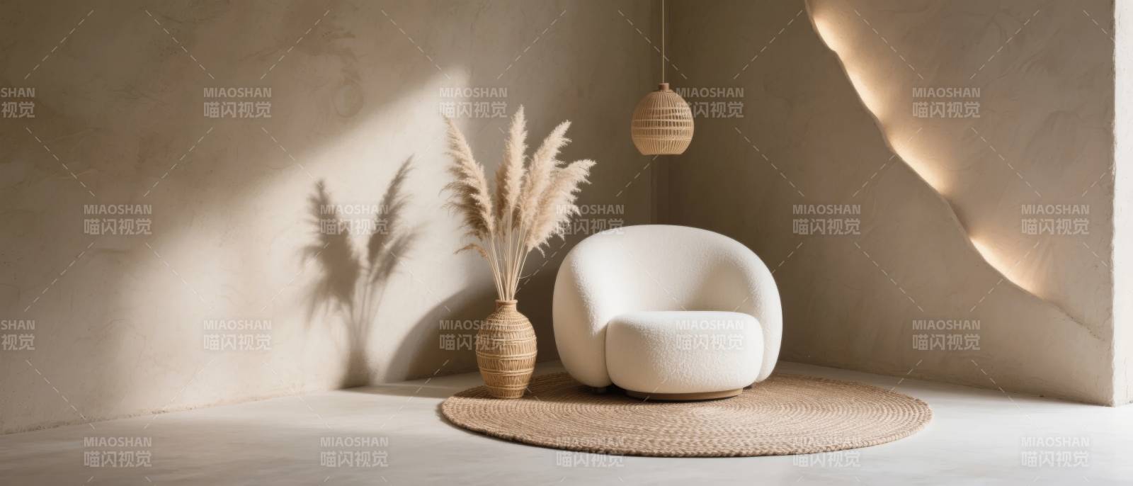 简约现代客厅一角图片