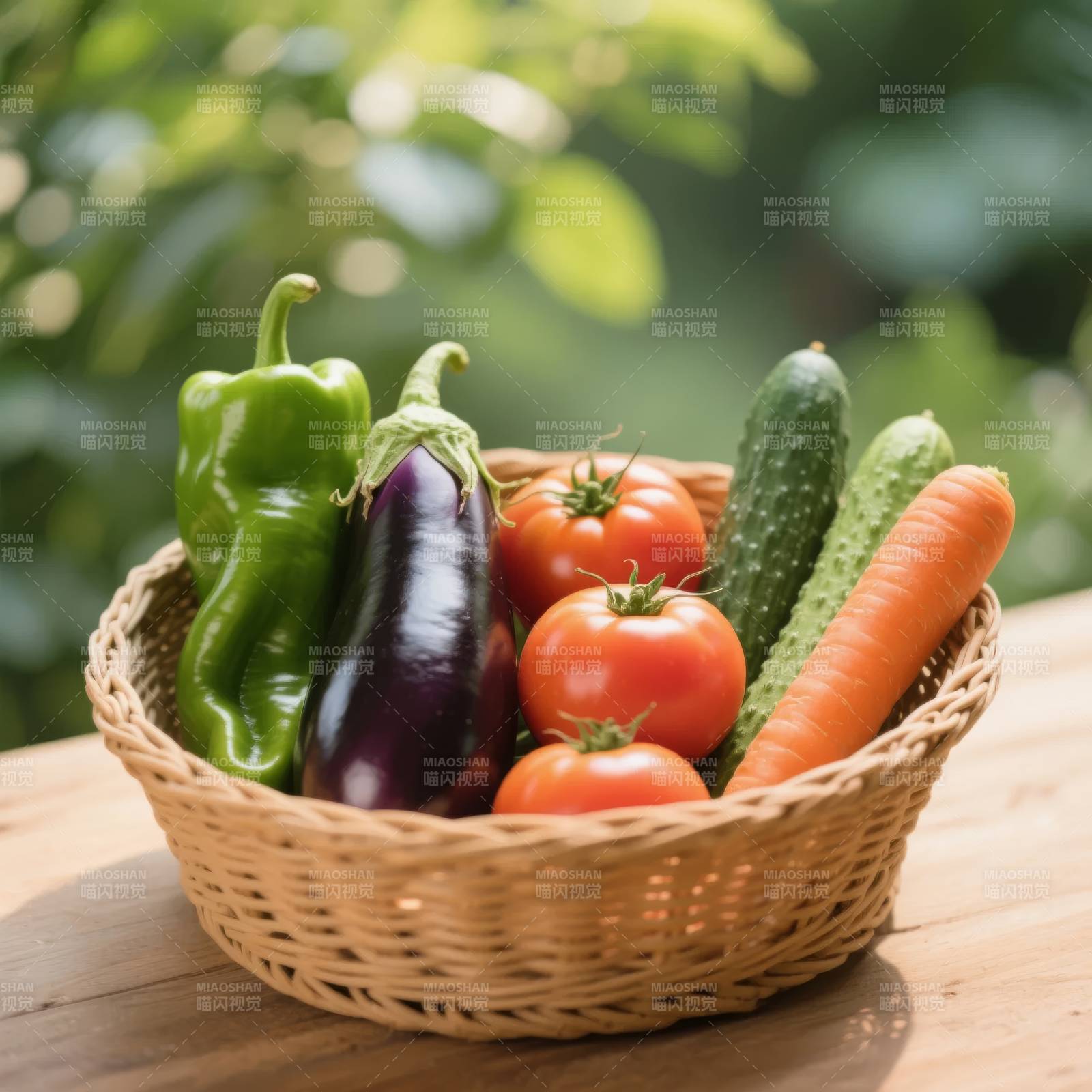 新鲜蔬菜篮图片