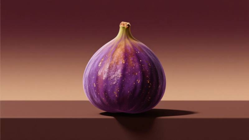 紫皮无花果静置图片