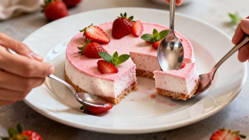 草莓慕斯蛋糕图片