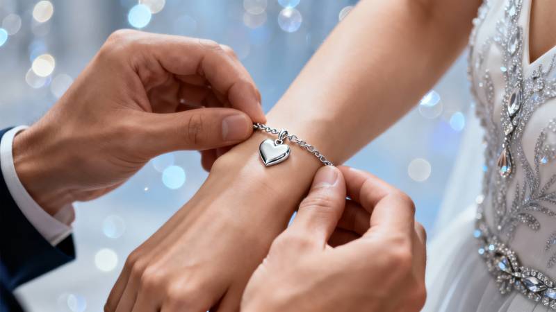 爱的信物 心形手链图片