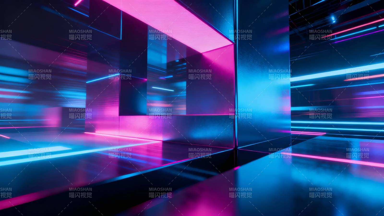 霓虹未来走廊图片