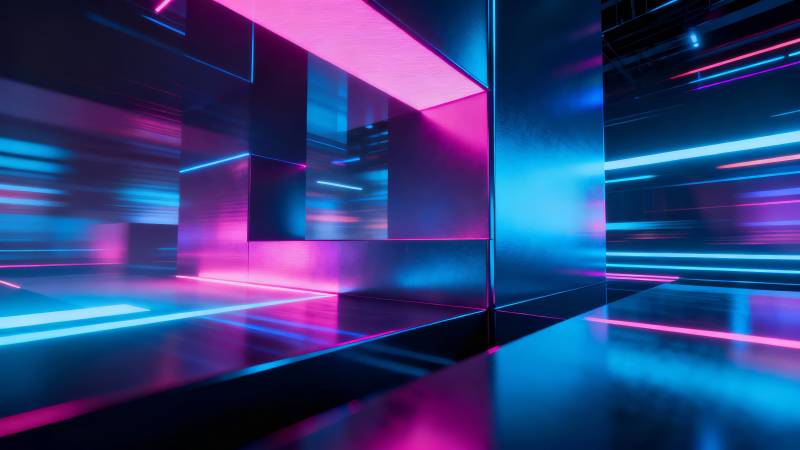 霓虹未来走廊图片