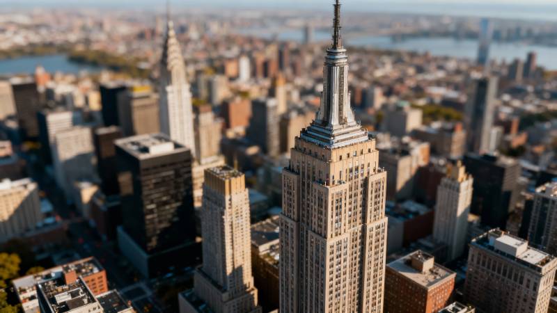 帝国大厦俯瞰纽约图片