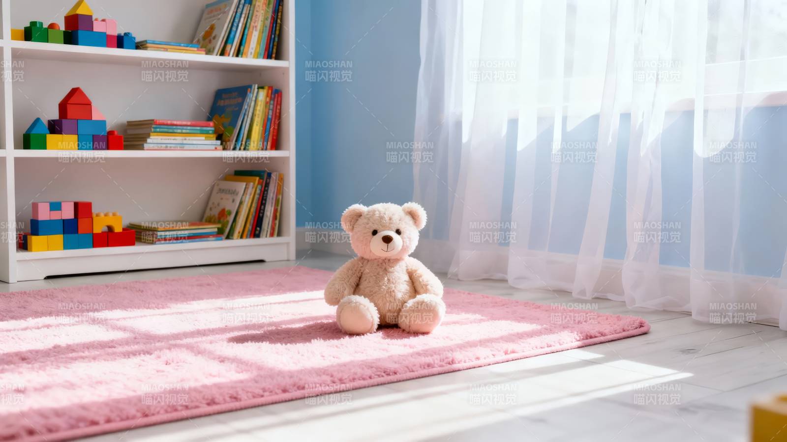 温馨儿童房一角图片