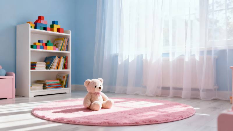 温馨儿童房一角图片