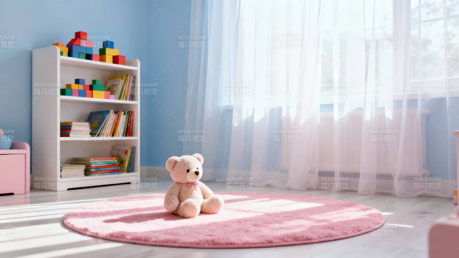 温馨儿童房一角图片