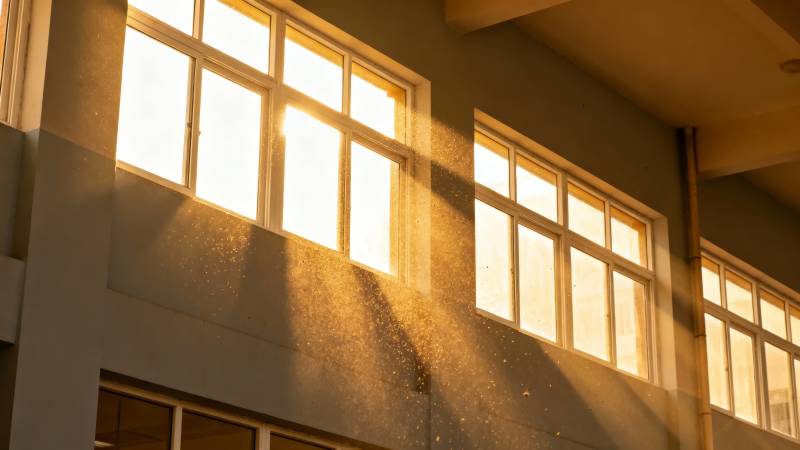 阳光洒满窗棂图片