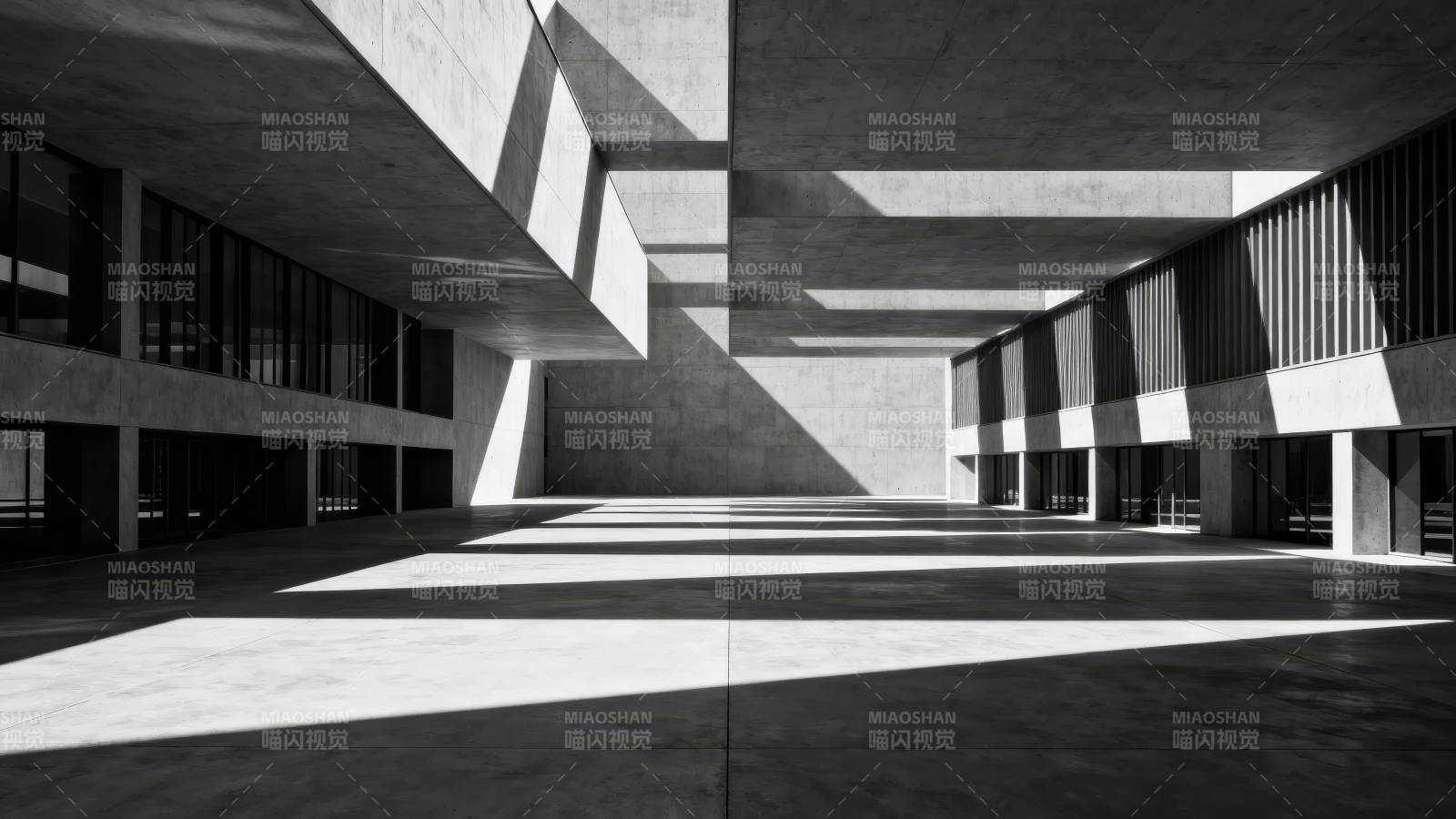 光影交错的现代建筑图片