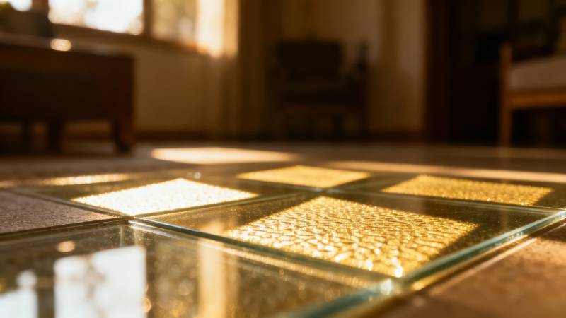 光影斑驳的地板图片