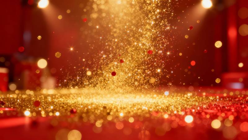 金色闪耀舞台图片