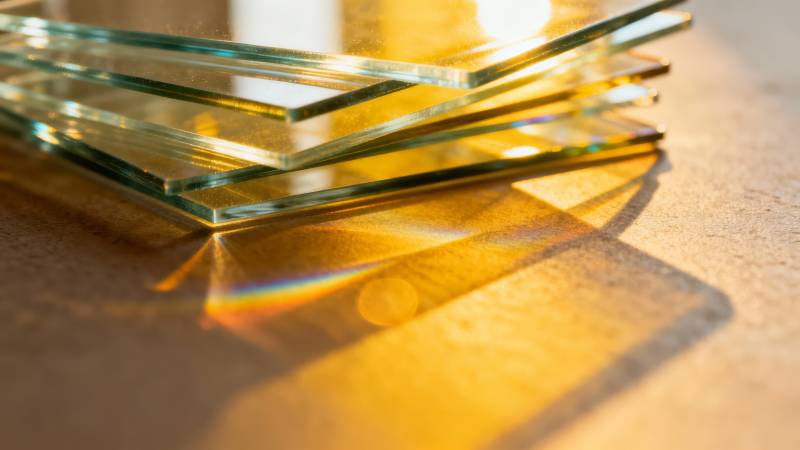 玻璃折射光影图片