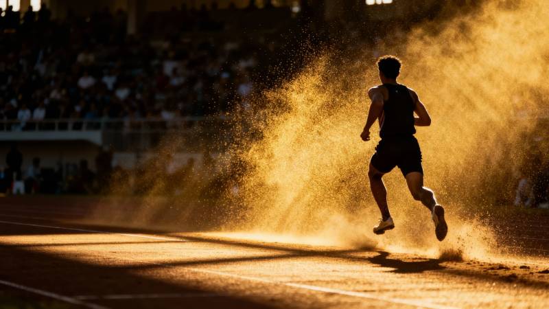 尘土飞扬的奔跑图片