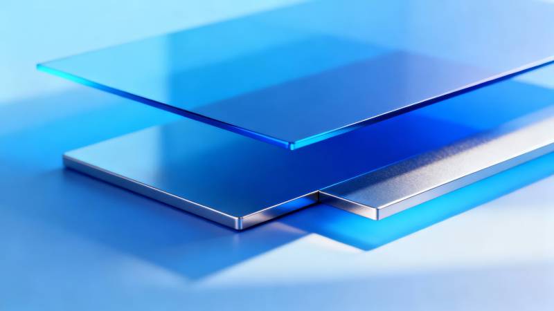 蓝光玻璃叠层图片