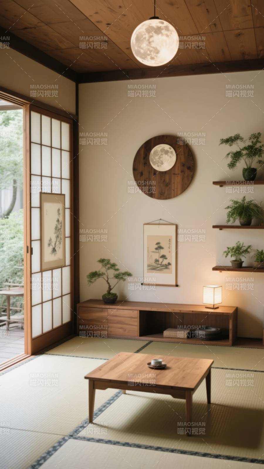 日式禅意茶室图片