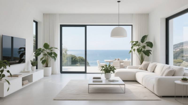 海景现代客厅图片