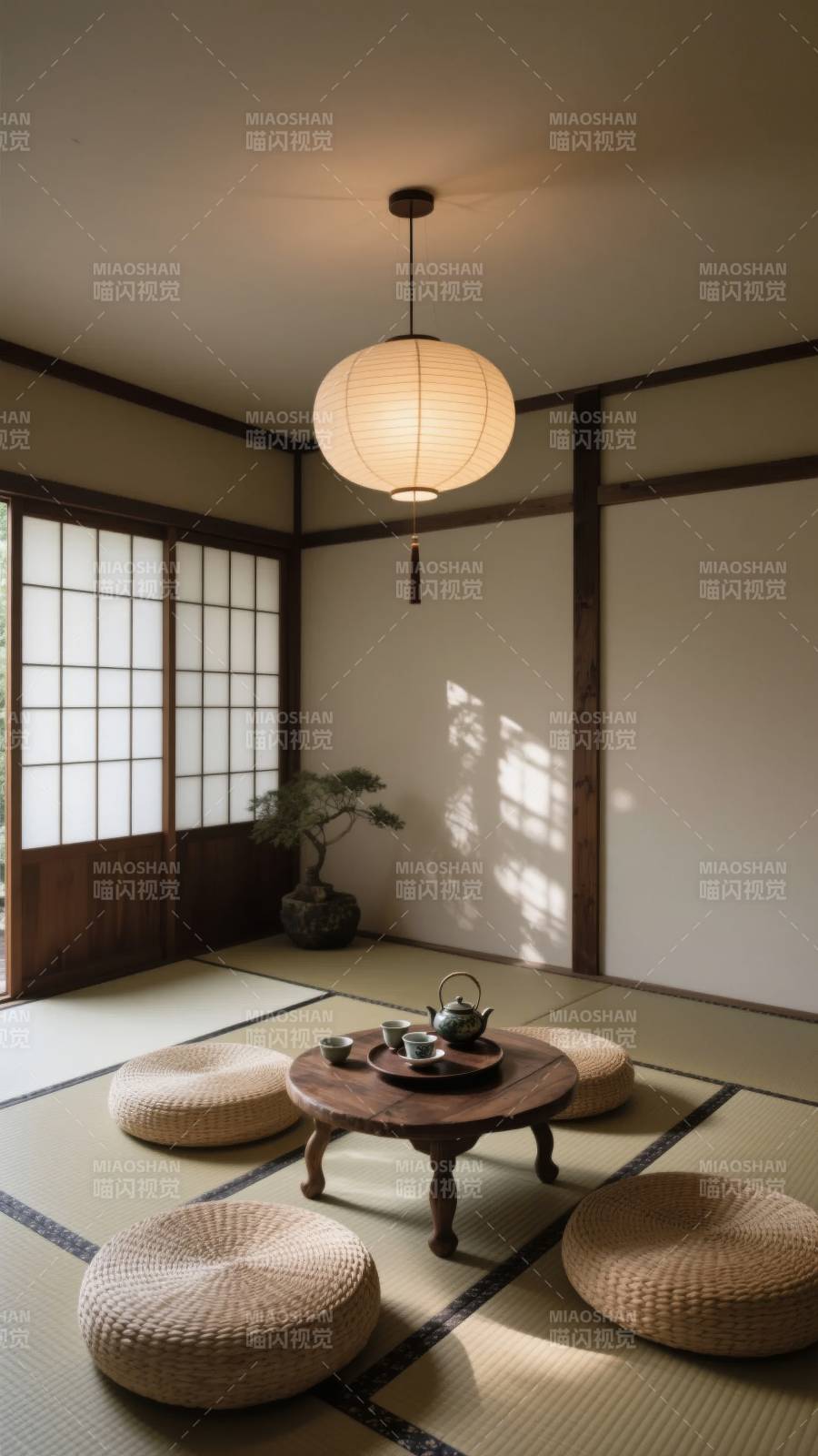 日式茶室静谧时光图片