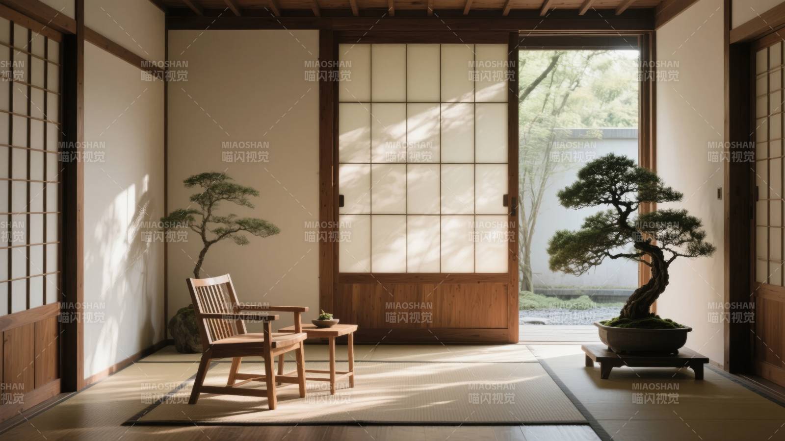 日式禅意庭院图片