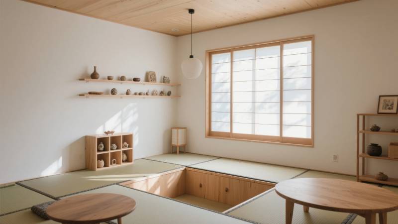 日式榻榻米房间图片