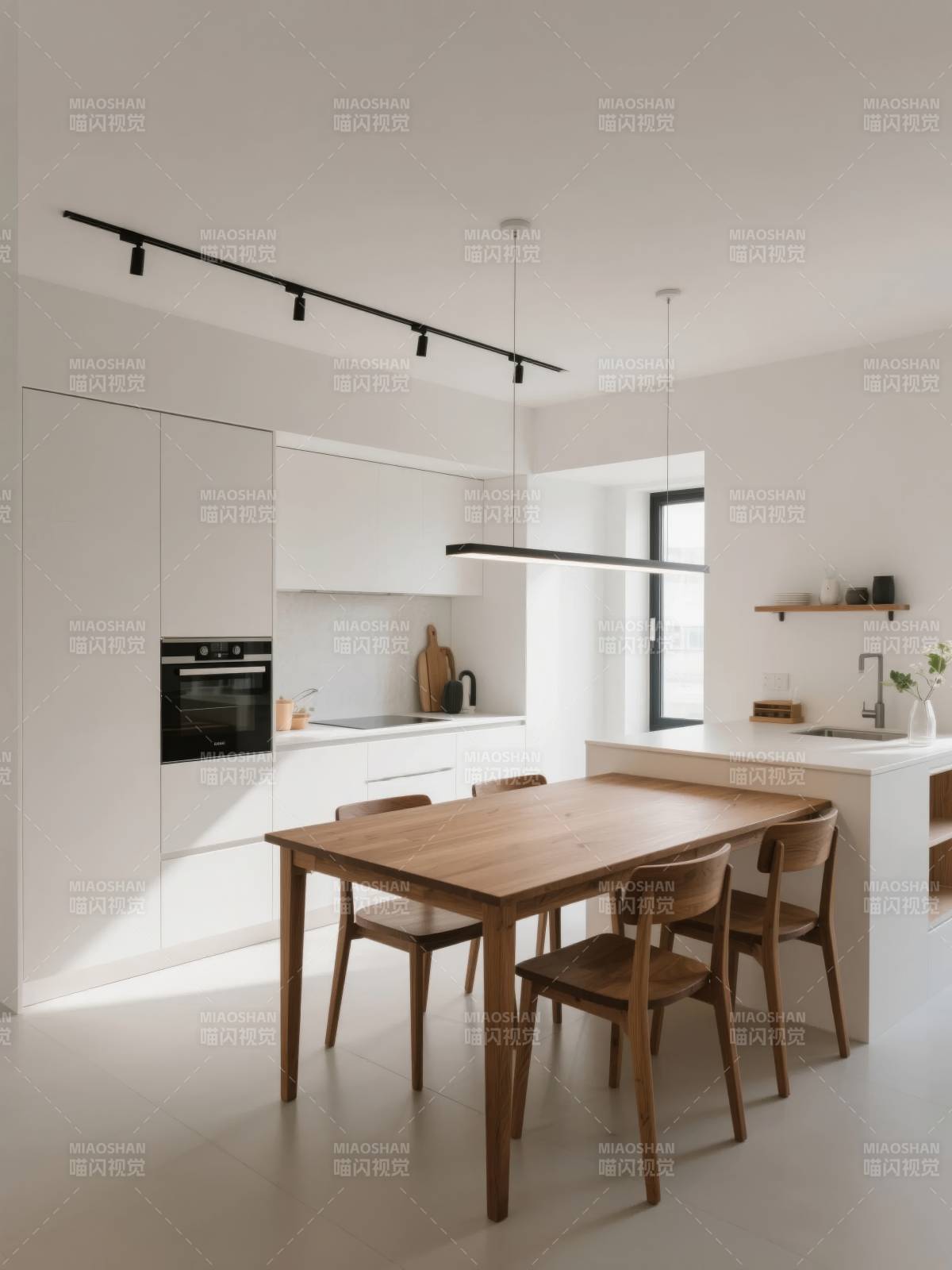 简约现代厨房餐厅图片