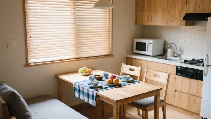 温馨厨房用餐区图片