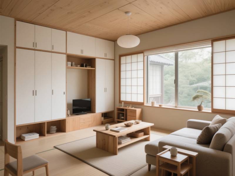 日式简约客厅图片