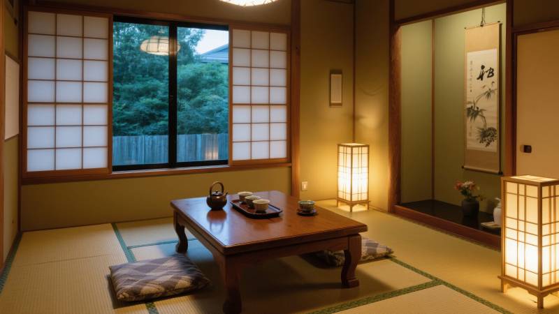 日式榻榻米房间图片