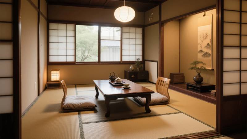 日式榻榻米房间图片