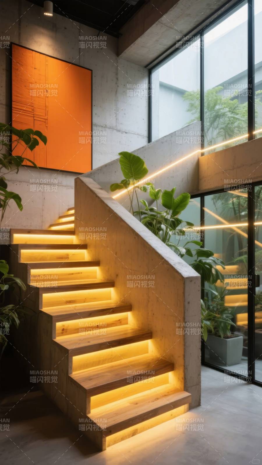 光影楼梯 现代美学图片