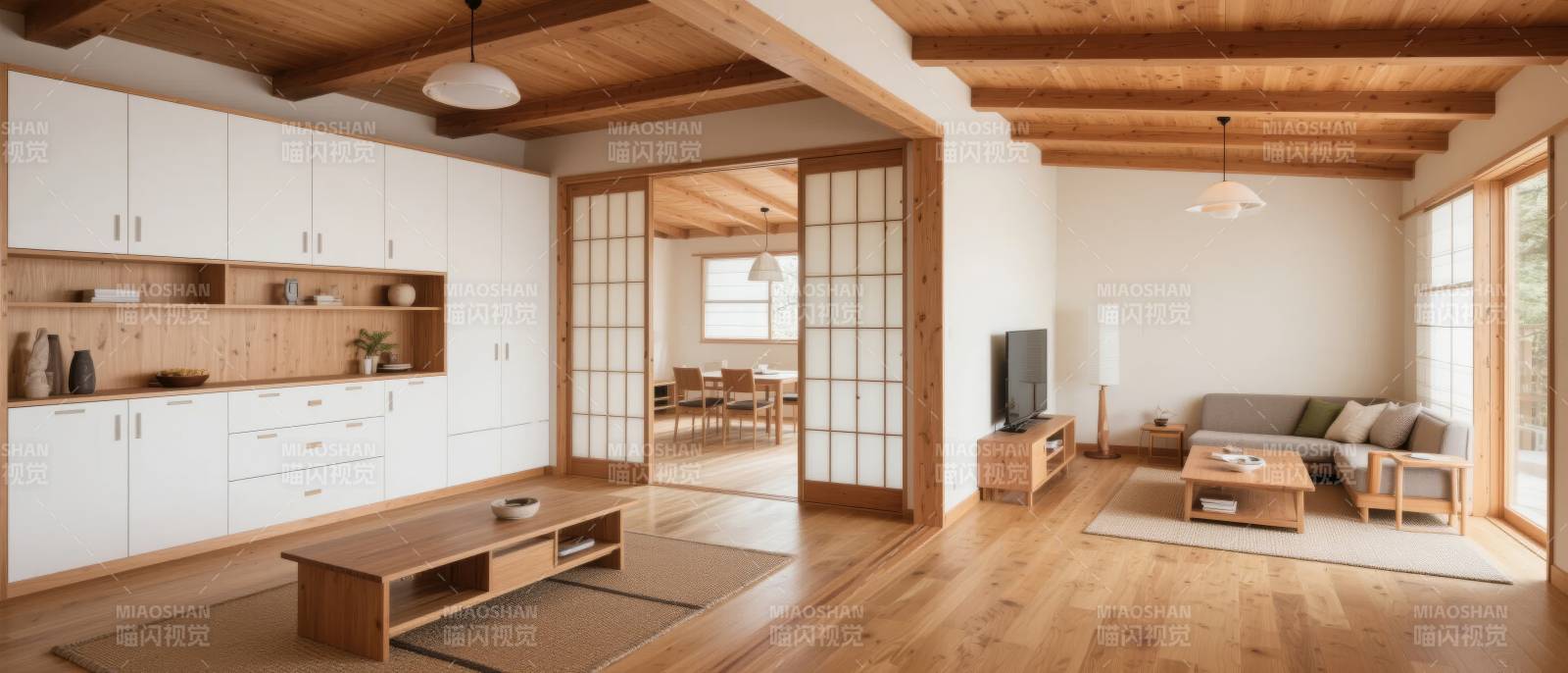 日式简约客厅设计图片