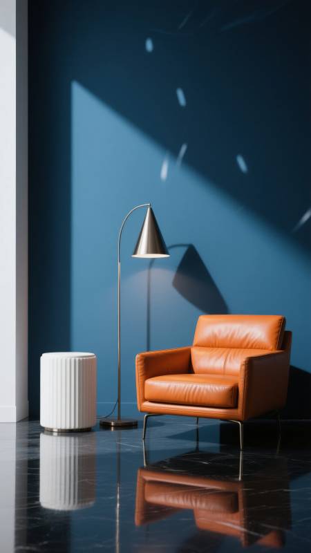 现代简约客厅一角图片