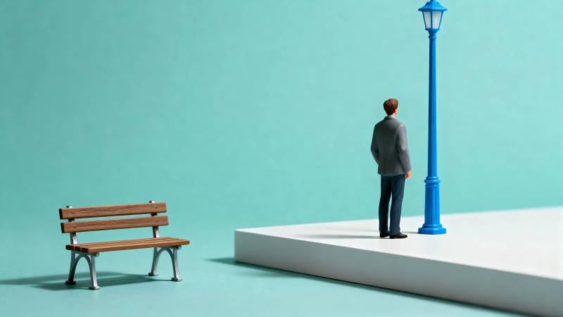 孤独的等待图片