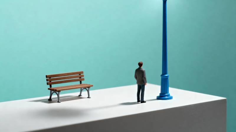 孤独的等待图片