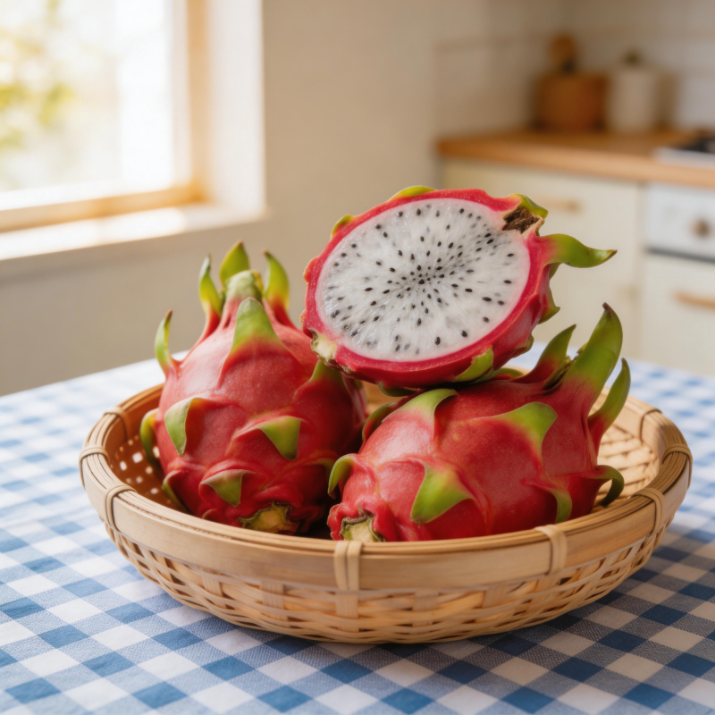 火龙果鲜切展示图片