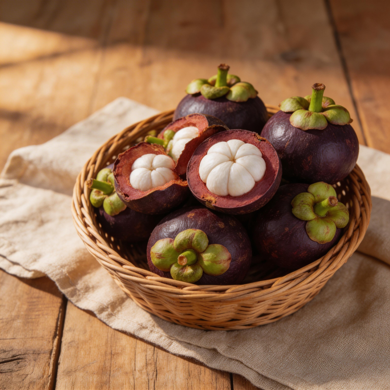 新鲜山竹果篮图片