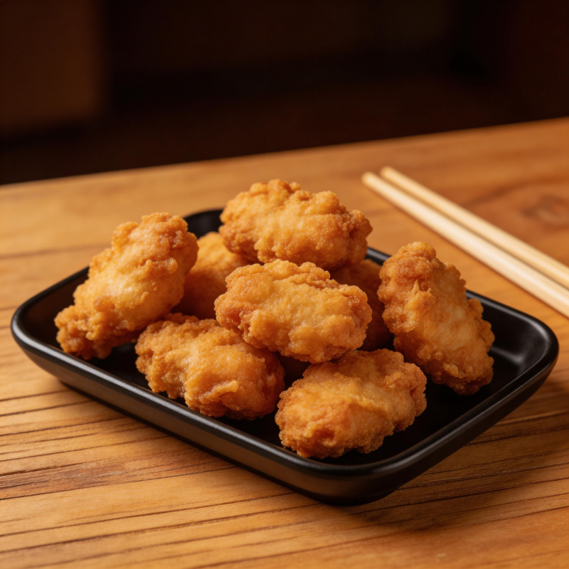 金黄鸡块配筷子图片