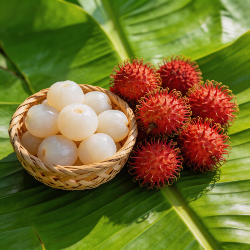 红毛丹与白果图片