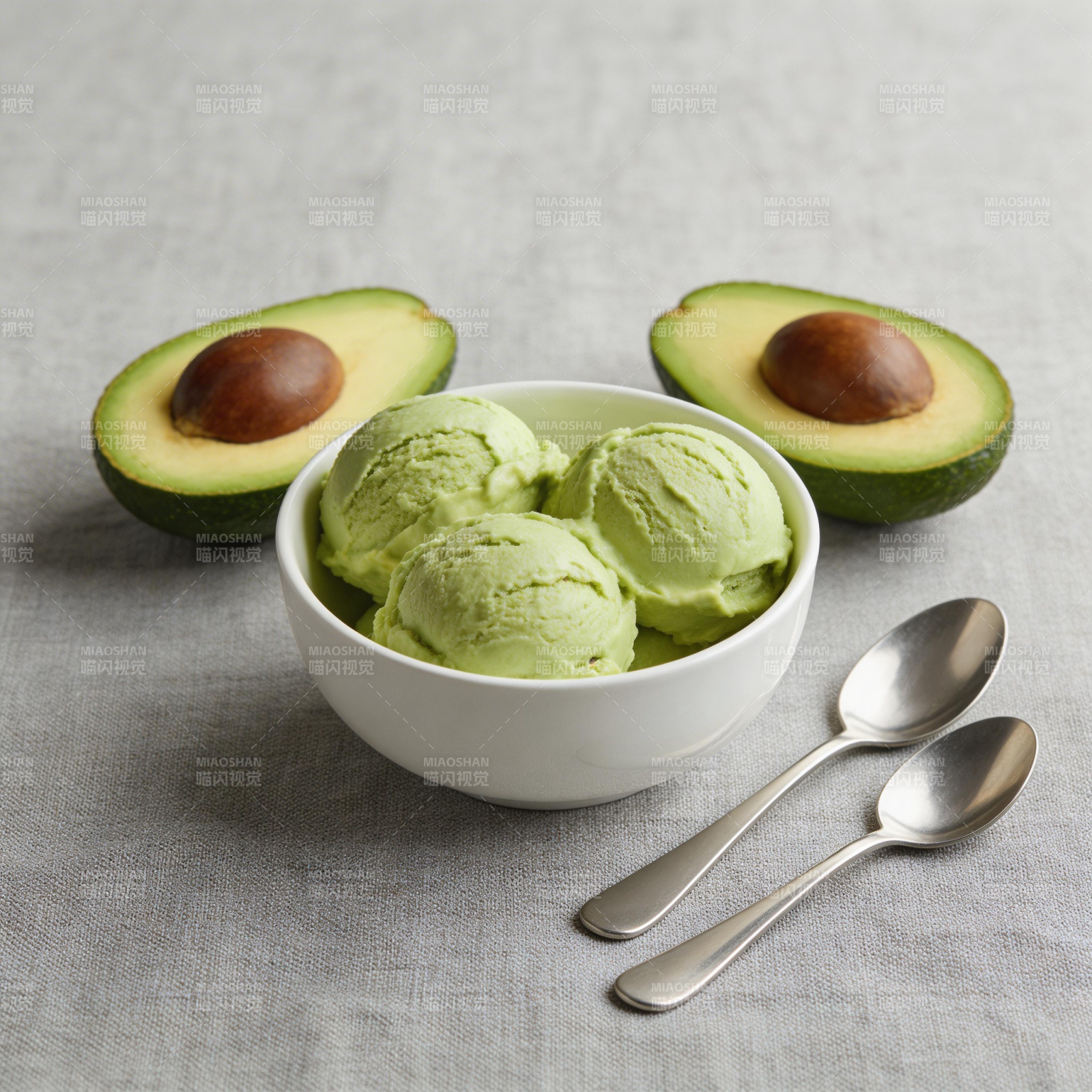 牛油果冰淇淋图片