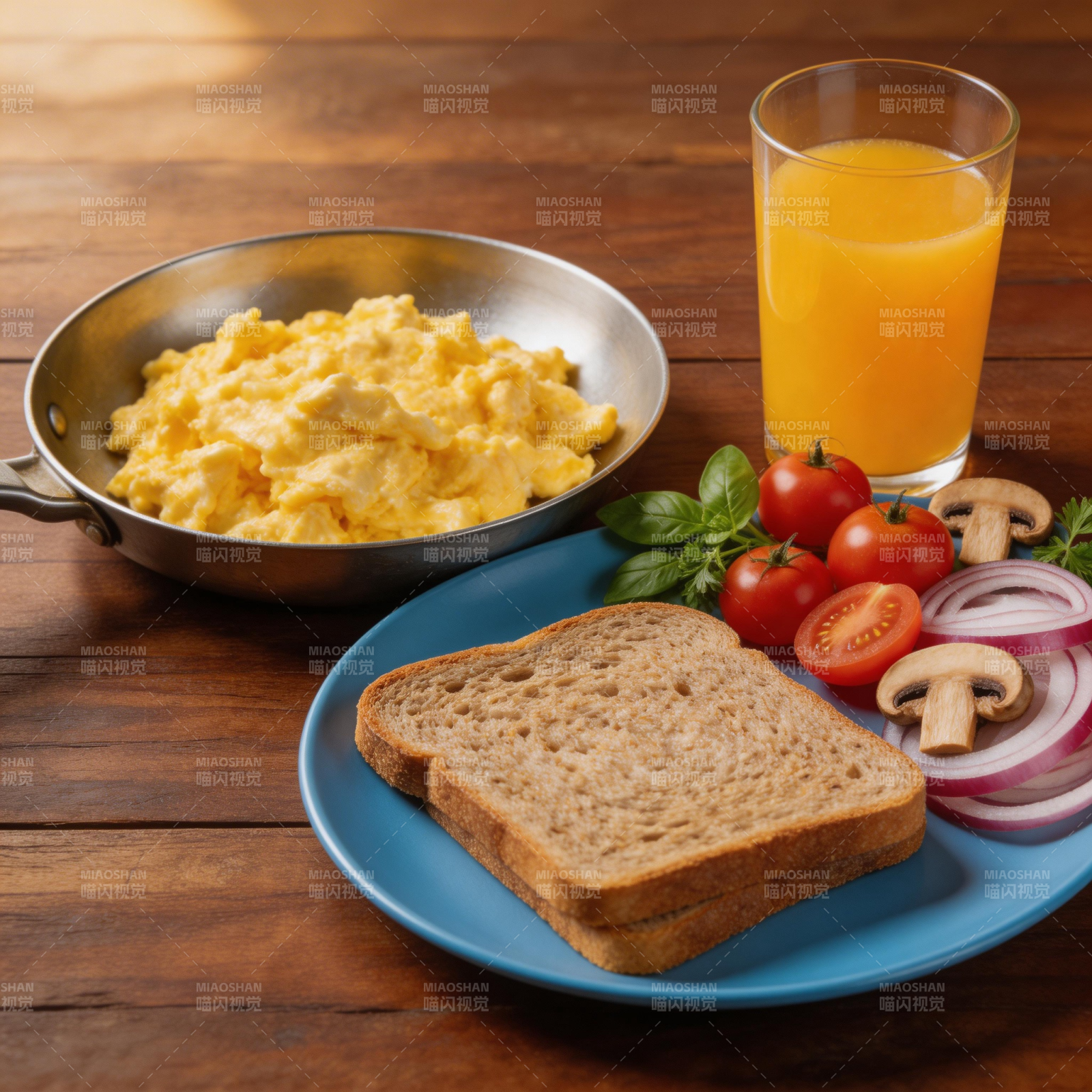 早餐拼盘图片
